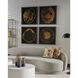 Time Lines Charcoal Luxe Art, Set Of 4